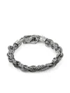 Emanuele Bicocchi Medium Round Braid Bracelet In Silver