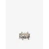 Emanuele Bicocchi Mens  Avelli Cross Sterling Silver Ring In Silver