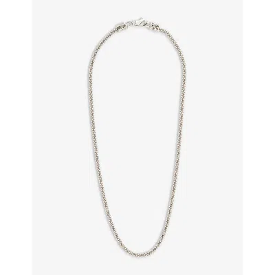 Emanuele Bicocchi Margarita Twisted Chain Necklace In Silver