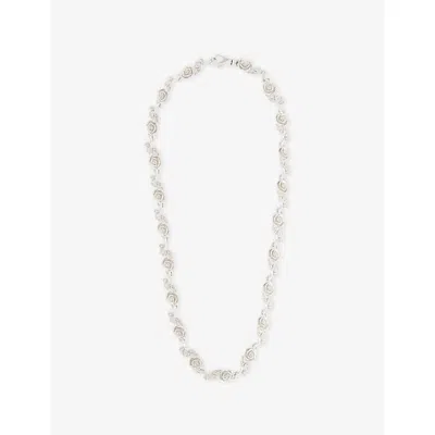 Emanuele Bicocchi Mens Multi Rose Sterling Silver Necklace In Metallic