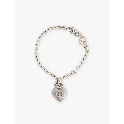 Emanuele Bicocchi Mens  Sacred Heart 925 Sterling-silver Bracelet