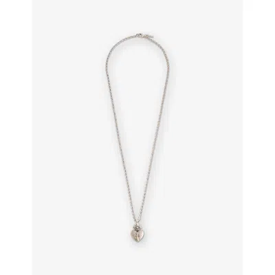 Emanuele Bicocchi Mens Sacred Heart 925 Sterling-silver Necklace