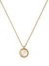 Emanuele Bicocchi Mother-of-pearl-pendant Necklace In Gold