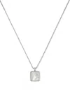 Emanuele Bicocchi Mother Of Pearl Pendant Necklace In Silver