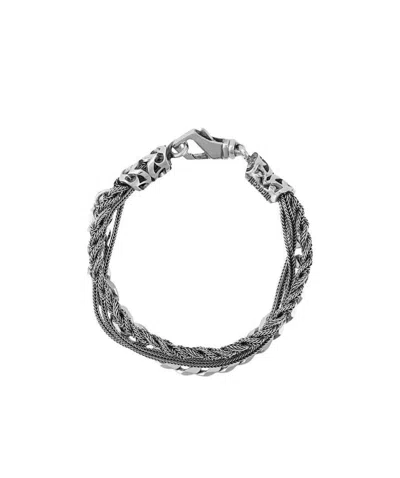 EMANUELE BICOCCHI EMANUELE BICOCCHI CHAIN AND BRAIDED BRACELET