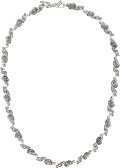Emanuele Bicocchi Multi-rose Necklace In Metallic