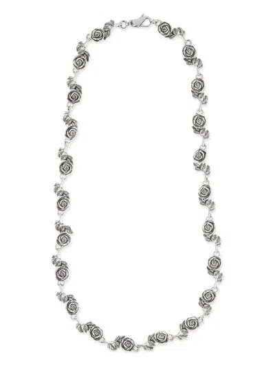 Emanuele Bicocchi Multi-roses Necklace In Silber