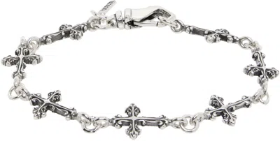 Emanuele Bicocchi Multi-cross Avelli Bracelet In Silver
