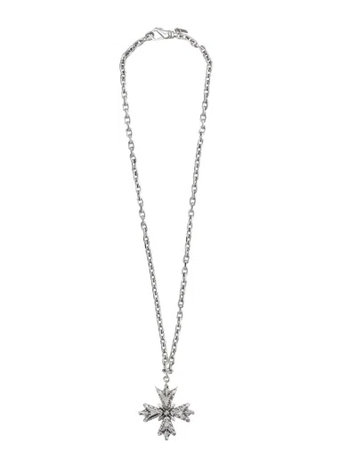 Emanuele Bicocchi Necklace New Large Crest In Silver