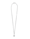 Emanuele Bicocchi Necklace New Mini Crest And Zircone In Silver