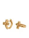 Emanuele Bicocchi Notre-dame Cross Hoop Earrings In Gold