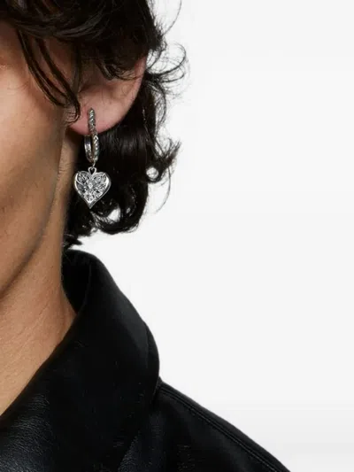 Emanuele Bicocchi Notre-heart Earring In Silver