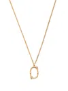 Emanuele Bicocchi O Alphabet Pendant Necklace In Gold