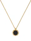 Emanuele Bicocchi Onyx-pendant Necklace In Gold