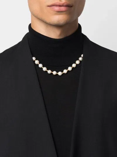 Emanuele Bicocchi Pearl-embellished Necklace In White
