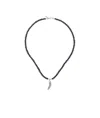 Emanuele Bicocchi Piuma Pearl Necklace In Black