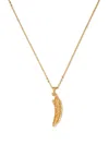 Emanuele Bicocchi Piuma Pendant Necklace In Gold