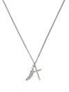 Emanuele Bicocchi Piuma-pendant Necklace In Silver
