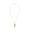 Emanuele Bicocchi Piuma Pendant Necklace In Yellow