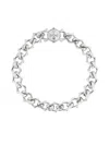 Emanuele Bicocchi Polished-chain Logo-detail Bracelet In Brown
