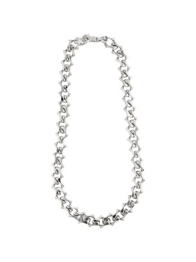 Emanuele Bicocchi Polished Sharp-chain Necklace In Gold
