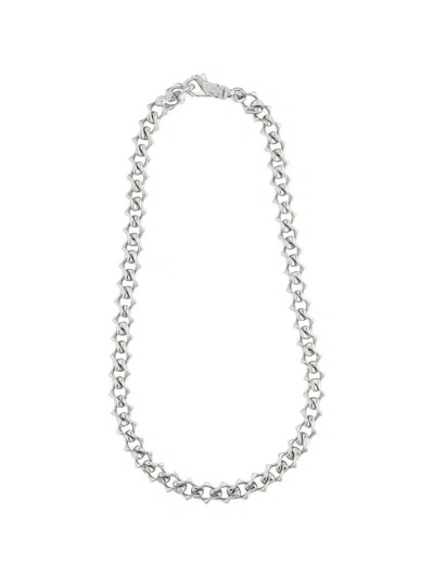 Emanuele Bicocchi Polished Sharp-chain Necklace In Metallic