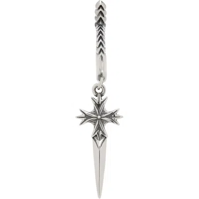 Emanuele Bicocchi Pugnale Single Earring In Silver