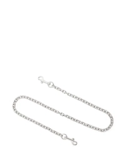 Emanuele Bicocchi Pyramid-stud Anchor Wallet Chain In Silver