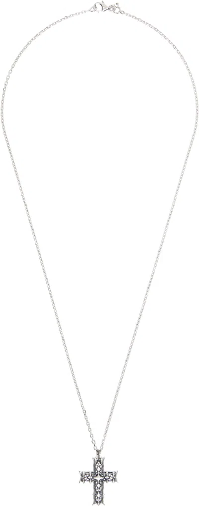 Emanuele Bicocchi Reissue Notre-dame Cross Necklace In Gold