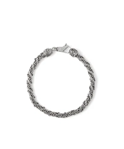 Emanuele Bicocchi Rope Chain Bracelet In Gray