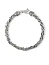 Emanuele Bicocchi Rope Chain Bracelet In Silver