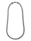 Emanuele Bicocchi Hammered Chain Necklace In Silver