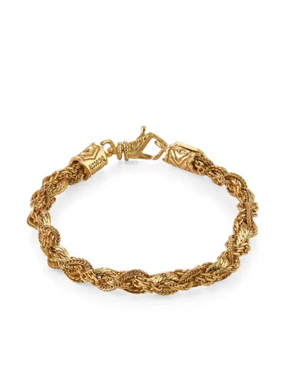 Emanuele Bicocchi Rope-chain Silver Bracelet In Gold