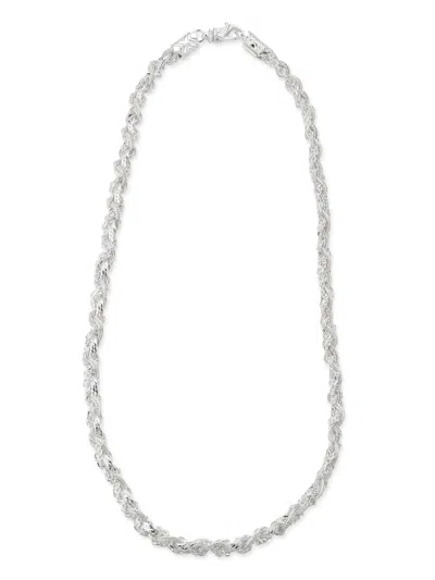 Emanuele Bicocchi Ssense Exclusive Silver Rope Chain Necklace