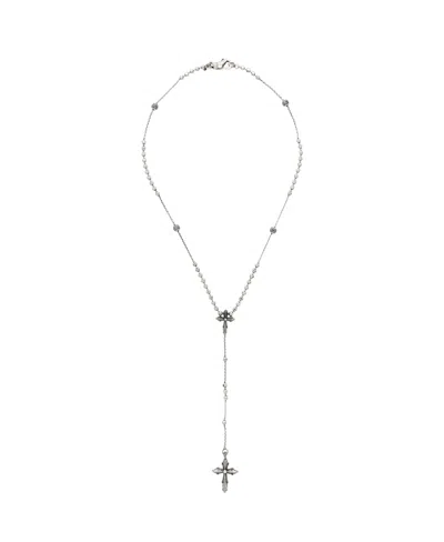 Emanuele Bicocchi Rosario Pendant Necklace In Gray