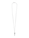 Emanuele Bicocchi Rose And Skull Pendant Necklace In White