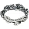Emanuele Bicocchi Rose Band Ring In Silver