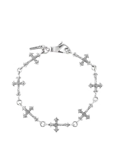 Emanuele Bicocchi Rose Multi-cross Bracelet In Metallic