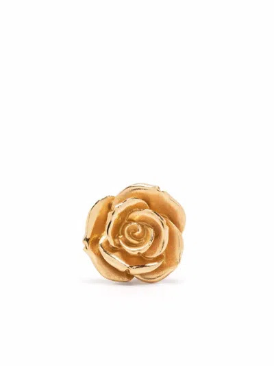 Emanuele Bicocchi Rose Stud Earrings In Gold