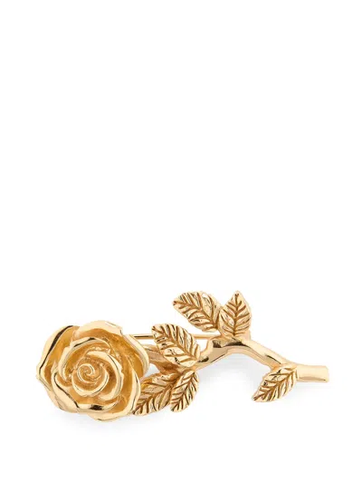 Emanuele Bicocchi Rose-motif Brooch In Gold