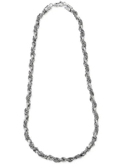 Emanuele Bicocchi Round Braid Necklace In 银色