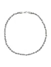 Emanuele Bicocchi Intricately Woven Silver Round Braid Necklace In Silver