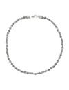 Emanuele Bicocchi Intricately Woven Silver Round Braid Necklace In Silver