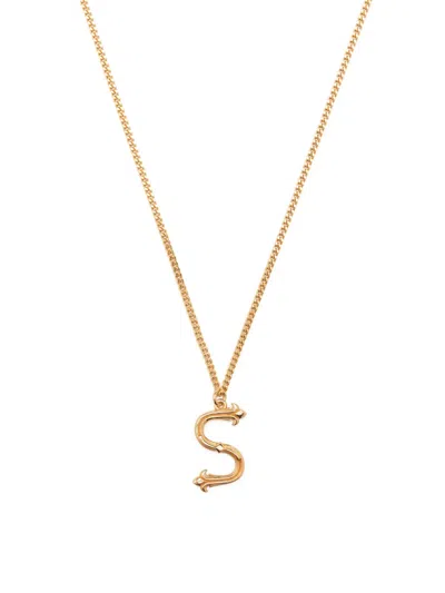 Emanuele Bicocchi S Alphabet-pendant Necklace In Gold