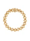 Emanuele Bicocchi Sharp Chain Logo Bracelet In Gold