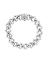 Emanuele Bicocchi Sharp-chain Logo-detail Bracelet In Metallic