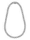 Emanuele Bicocchi Sharp Chain Logo Necklace In Silver