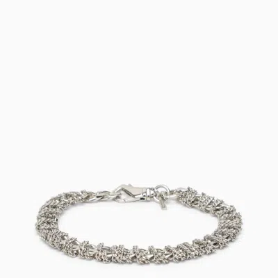 Emanuele Bicocchi Silver 925 Intricate Chain Bracelet In Multicolor