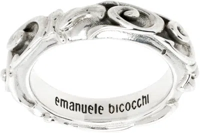 Emanuele Bicocchi Silver Arabesque Band Ring