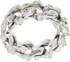 Emanuele Bicocchi Silver Arabesque Chain Ring In Silver